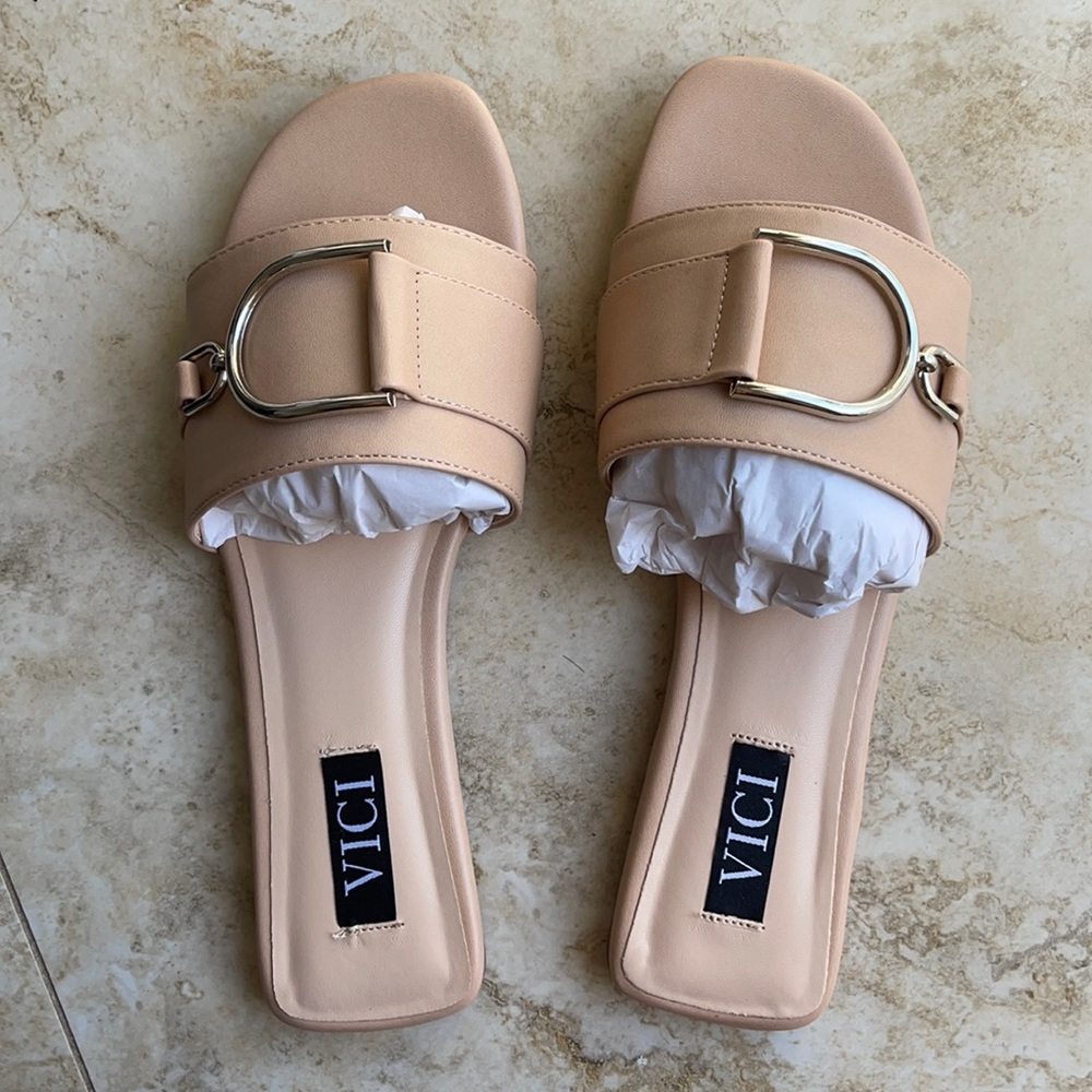 Tan sandals